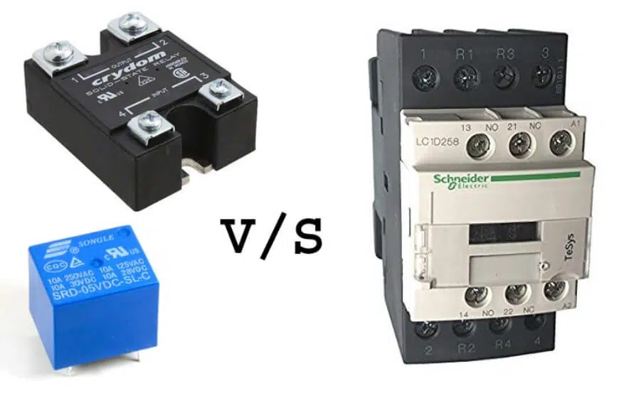 So sánh sự khác nhau giữa Contactor và Relay